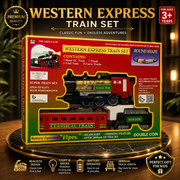 Western Express 11-Piece Classic Train Set