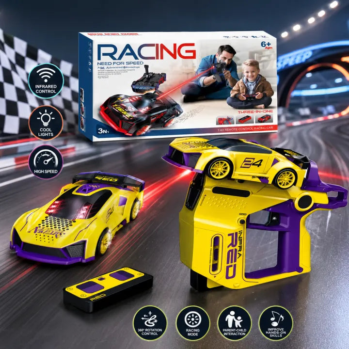 3-in-1 Infrared Laser Gun RC Racing Car Set
