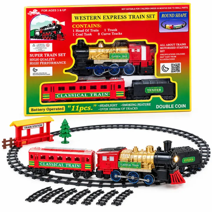 Western Express 11-Piece Motorized Classic Train Set