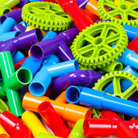 Pipe Puzzle Building Blocks STEM Interlocking Construction Toy Set