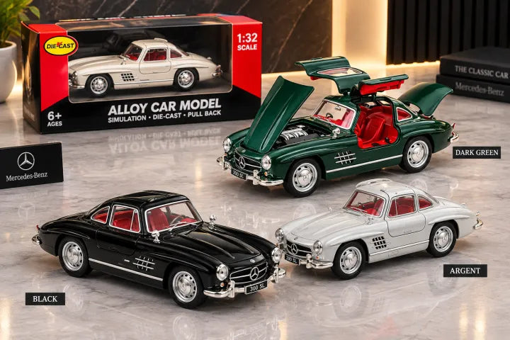 1:32 Scale Mercedes-Benz 300 SL Gullwing Alloy Diecast Model Car