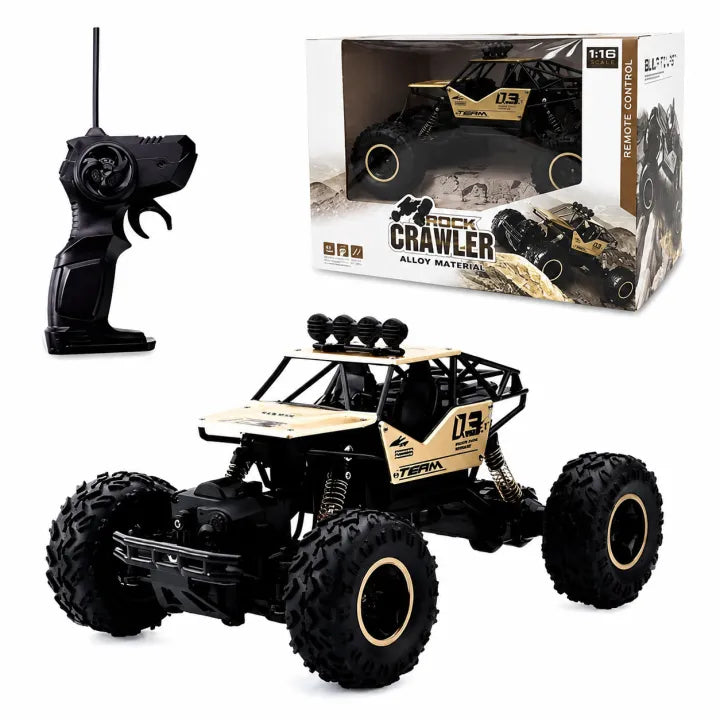 1:16 Scale 4WD Alloy Off-Road Rock Crawler Remote Control Monster Truck (Gold Finish)