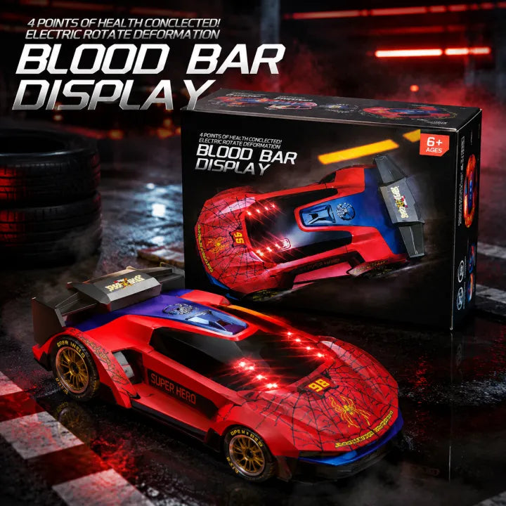 2.4GHz IR Laser Infrared Blaster & RC Stunt Racing Car Set (Spider Gold Seal Edition)