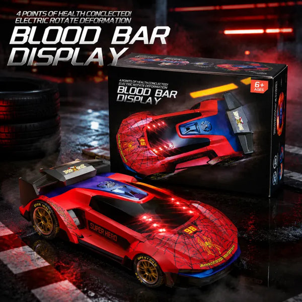 2.4GHz IR Laser Infrared Blaster & RC Stunt Racing Car Set (Spider Gold Seal Edition)