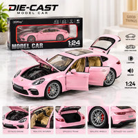 Porsche Panamera Turbo 1/24 Scale Alloy Diecast Model Car with Light & Sound