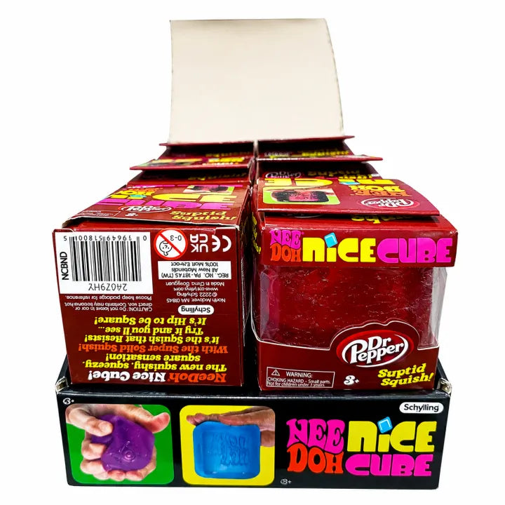 Schylling NeeDoh Nice Cube Dr Pepper Edition Squishy Stress Toy