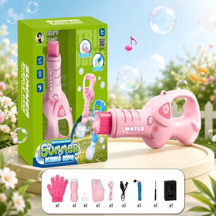 Summer Bubble Series Electric Elephant Bubble Gun Set