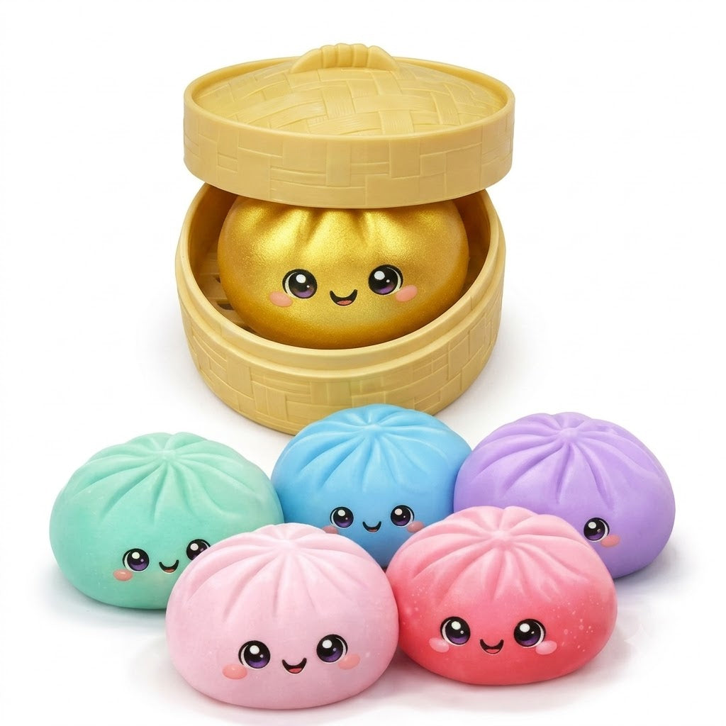 Kawaii Dim Sum Dumpling Squishy Stress Reliever Toy
