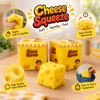Cheese Squeeze Cube Stress Relief Toy