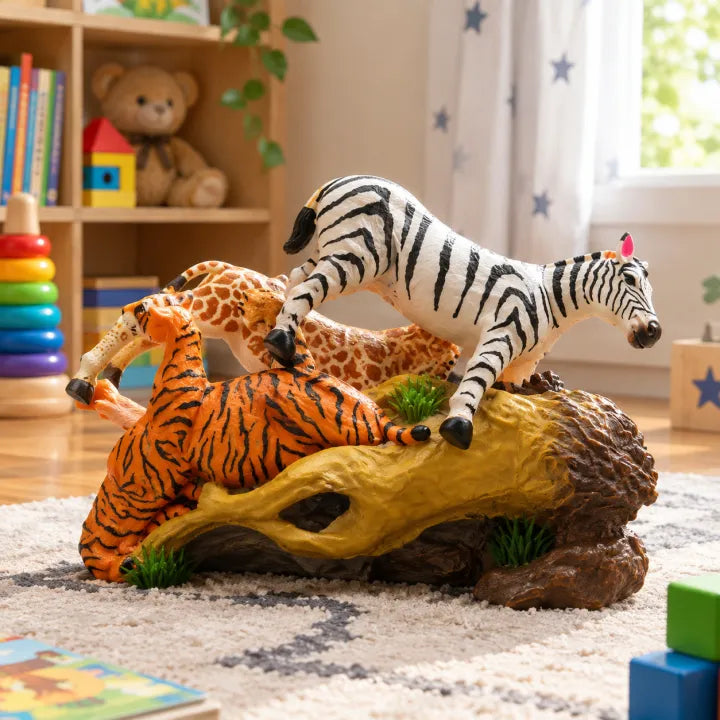 Wild Animal Figure Set for Kids