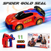 2.4GHz IR Laser Infrared Blaster & RC Stunt Racing Car Set (Spider Gold Seal Edition)