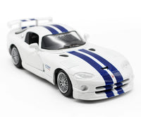 Dodge Viper GTS-R Coupe Diecast Model Car with Racing Stripes