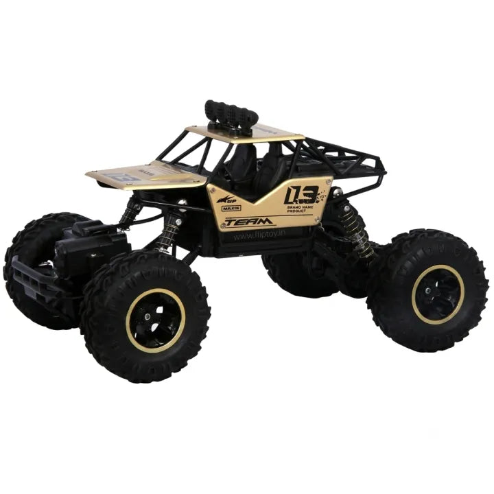 1:16 Scale 4WD Alloy Off-Road Rock Crawler Remote Control Monster Truck (Gold Finish)