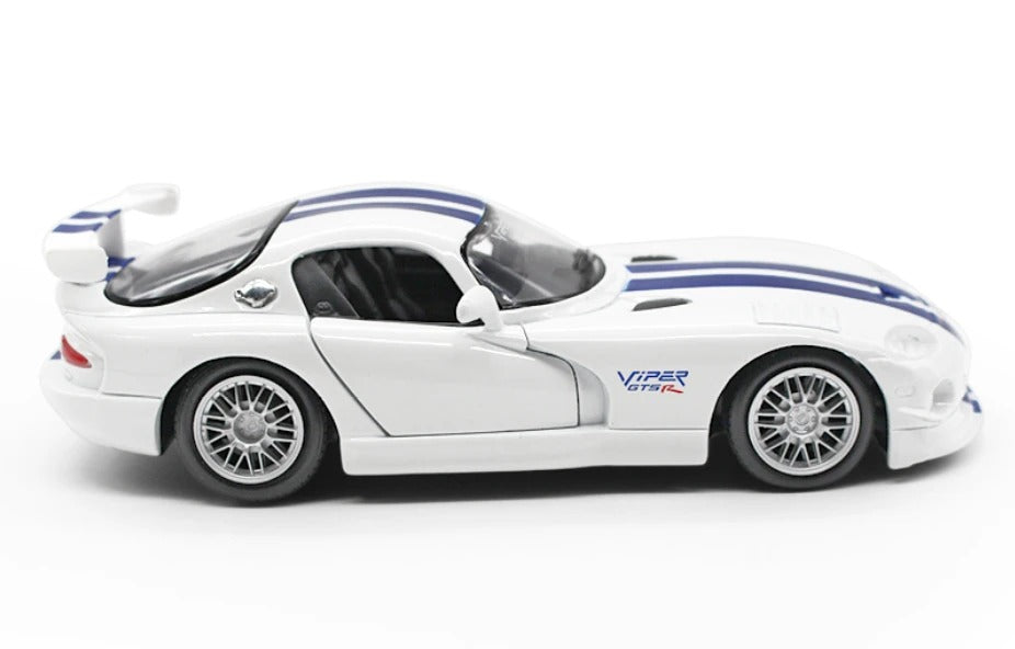 Dodge Viper GTS-R Coupe Diecast Model Car with Racing Stripes