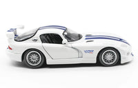 Dodge Viper GTS-R Coupe Diecast Model Car with Racing Stripes