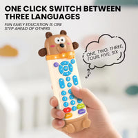3-Language Learning Remote Control Toy for Kids