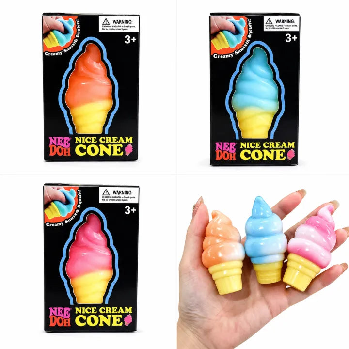 NeeDoh Nice Cream Cone Soft Squishy Sensory Toy