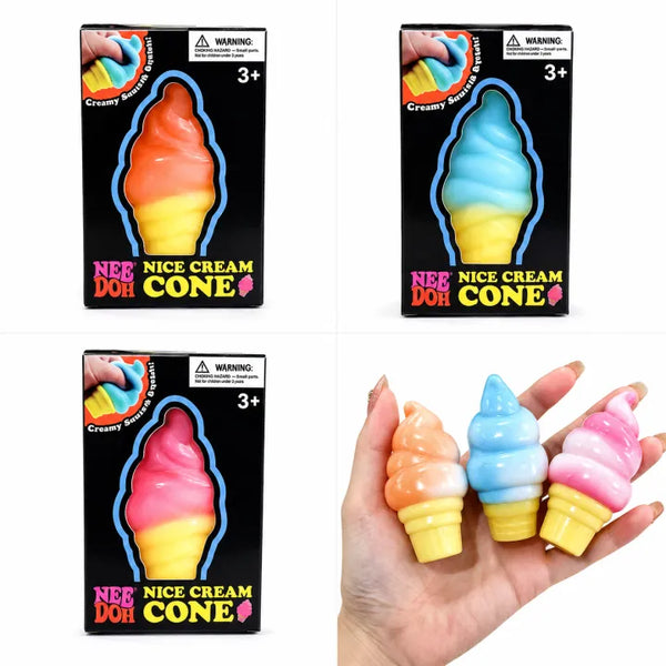 NeeDoh Nice Cream Cone Soft Squishy Sensory Toy