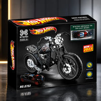 Hot Wheels Venom DIY Metal Assembly Motorcycle STEAM Building Kit (Item No. 8702) with Bonus Die-Cast Car