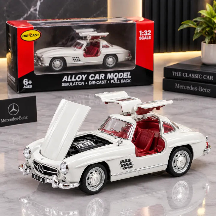 1:32 Scale Mercedes-Benz 300 SL Gullwing Alloy Diecast Model Car