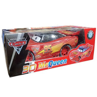 Disney Pixar Cars 3 3D Light-Up Lightning McQueen Radio Remote Control Car