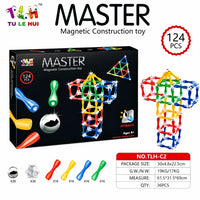 Tu Le Hui Master 124-Piece Magnetic Construction Toy Set (TLH-C2)