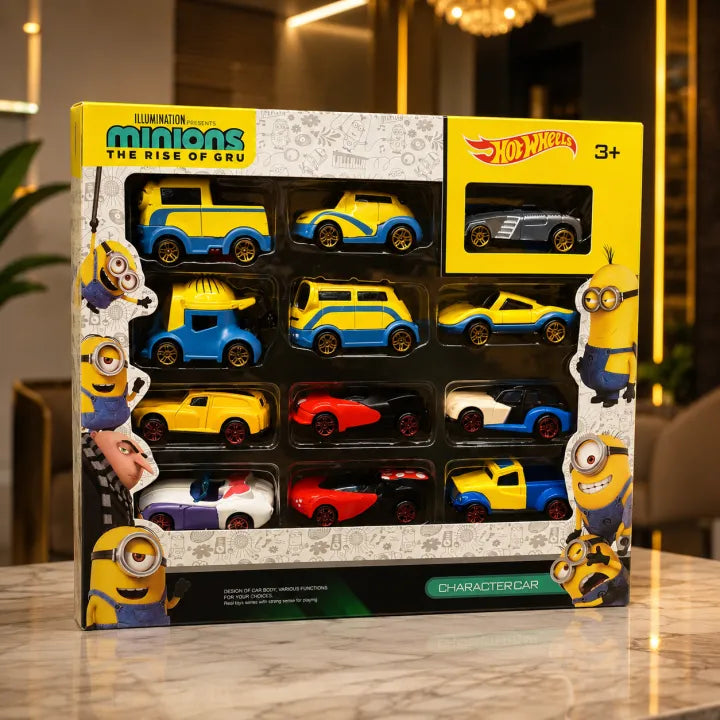 Hot Wheels Illumination’s Minions: The Rise of Gru 12-in-1 Character Car Set