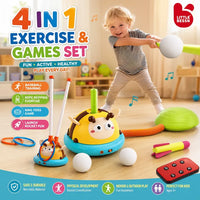 4-in-1 Exercise & Games Set for Kids