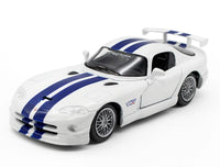 Dodge Viper GTS-R Coupe Diecast Model Car with Racing Stripes