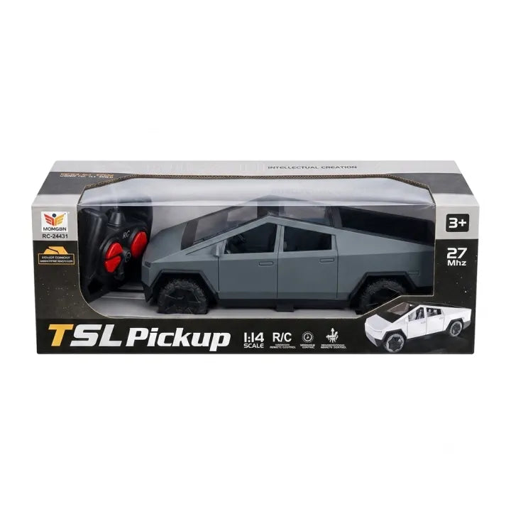1:14 Scale Cybertruck Style Electric Remote Control Pickup Truck with Working Headlights