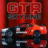 1:24 Scale Nissan Skyline GT-R R34 Diecast Model Car with Light & Sound
