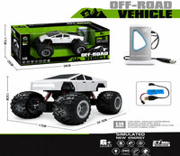 1:14 4WD Cybertruck Off-Road RC Monster Truck with Simulated EV Charging Station