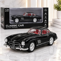 1:24 Scale Mercedes-Benz 300SL Gullwing Classic Diecast Model Car with Light & Sound