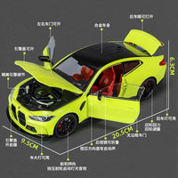 1:24 Scale BMW M4 Coupe Alloy Diecast Model Car