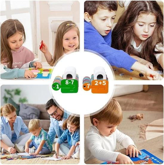 Kids Digital Key & Lock Math Puzzle Set – Educational Number & Math Learning Matching Toy