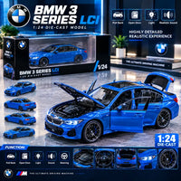 1:24 Scale BMW 3 Series LCI Diecast Model Car with Light & Sound