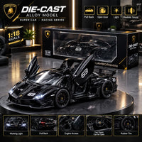 1:18 Scale Lamborghini Supercar Racing Series Diecast Model Car with Light & Sound