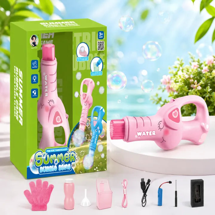 Summer Bubble Series Electric Elephant Bubble Gun Set