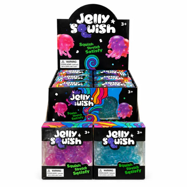 Jelly Squish Glitter Jellyfish Sensory Fidget Squishy Toy
