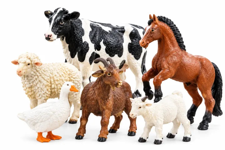 Realistic Farm Animal Figures Set – Durable & Safe Pretend Play Toys for Kids