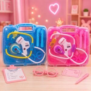 Kids Doctor Medical Play Set - Portable Carry Case with Stethoscope & Doctor Tools - Premium Quality by Paradise Toys