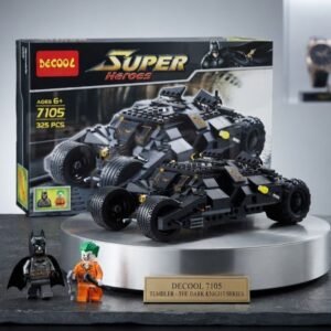 Super Hero Armored Batmobile Building Blocks Set - 325+ Pcs Action Vehicle Brick Toy for Kids - Premium Quality by Paradise Toys