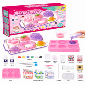 DIY Magic Gel Squeeze Toy Making Kit - 27Pcs Squishy Craft Set with Molds and Pigments - Premium Quality by Paradise Toys
