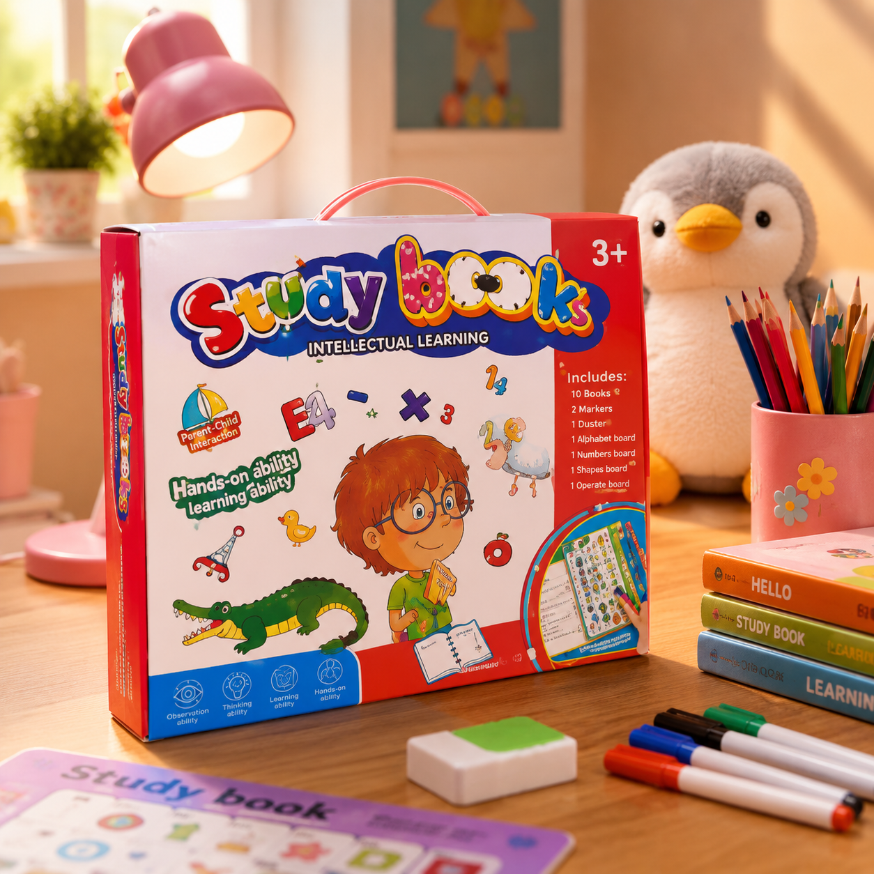 Electronic Study Book - Intellectual Learning Toy with Letters, Numbers & Sounds - Premium Quality by Paradise Toys