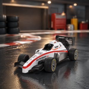 Remote Control Speed Racing Car Toy with Mist Spray Effect | High-Speed Electric RC Formula Race Car Model with LED Lights & Smoke Exhaust | Kids Bumper Toy Vehicle Gift - Premium Quality by Paradise Toys