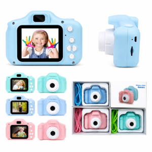 Kids Digital Camera - 2.0 Inch Screen Portable Video & Photo Camera Toy with USB Interface & TF Card Slot -