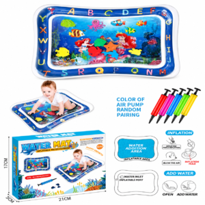 Inflatable Water Play Mat for Babies - Sensory Tummy Time Cushion with Floating Sea Animals - Premium Quality by Paradise Toys