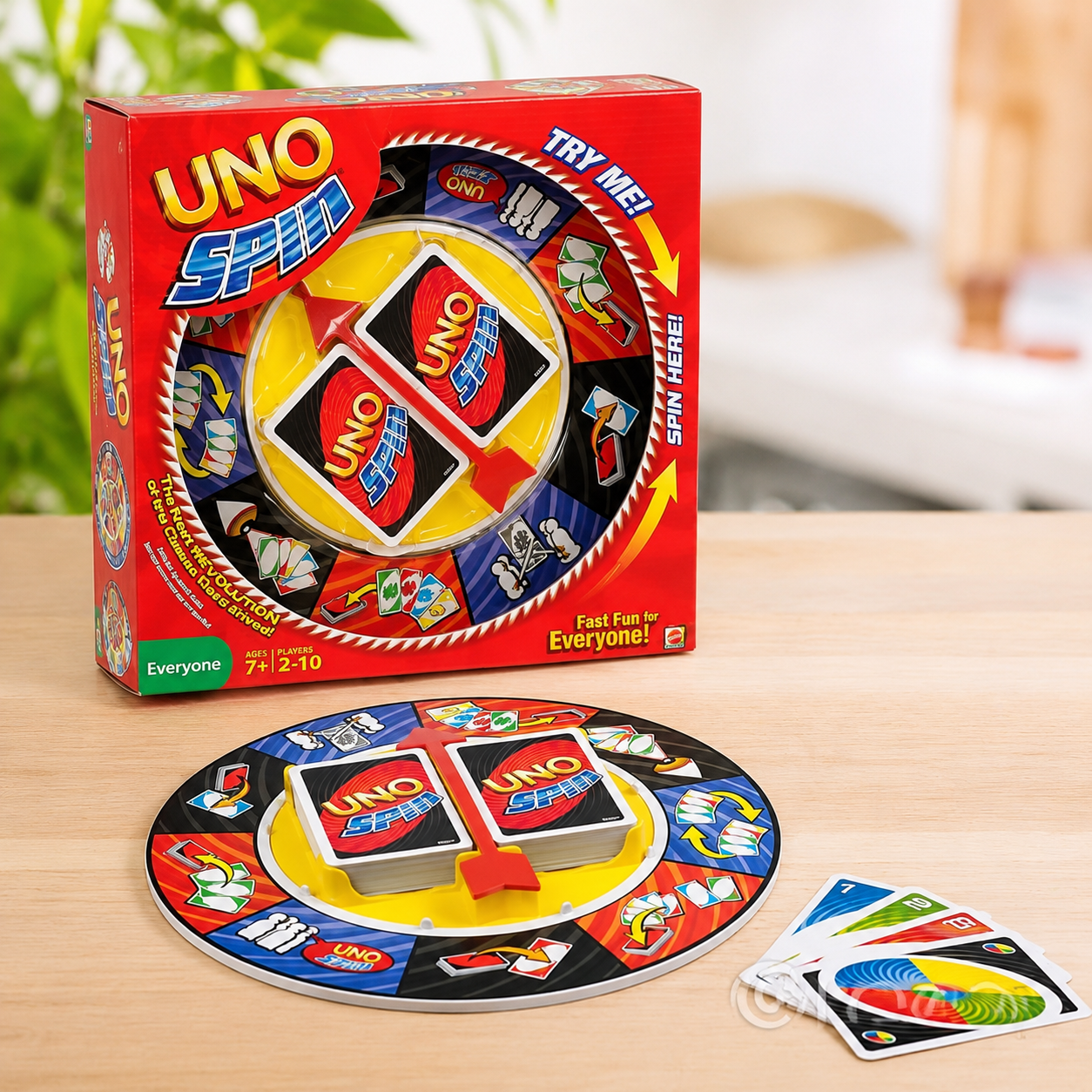 Spin Card Matching Board Game Set - Revolving Wheel Tabletop Strategy Game for Family & Friends - Premium Quality by Paradise Toys