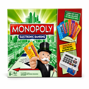 Monopoly Electronic Banking Board Game - Modern Cashless Property Trading Game -