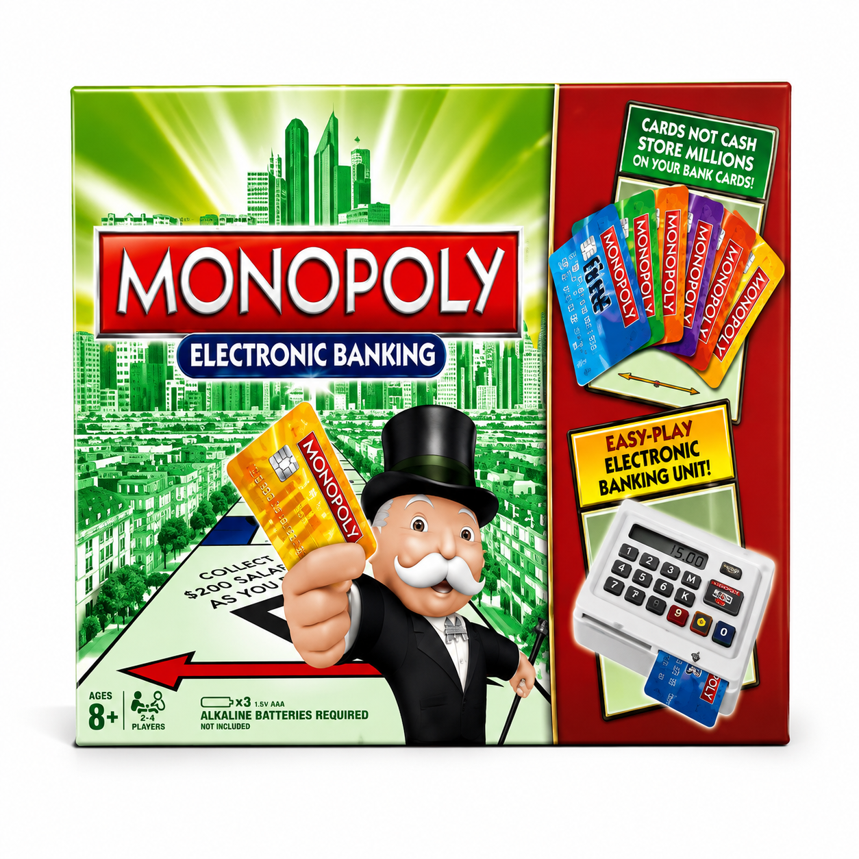 Monopoly Electronic Banking Board Game - Modern Cashless Property Trading Game -